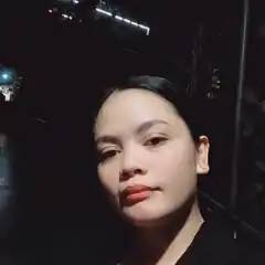 Woman selfie at night