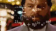 Zach Galifianakis confused by math equations