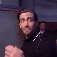 Jake Gyllenhaal blows a kiss and walks away