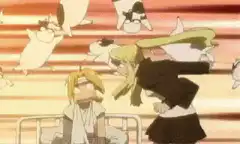 Mikasa and Eren high five