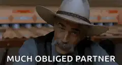 Much Obliged Partner Cowboy