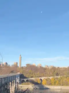 Washington Monument and Bethesda Fountain in Central Park
