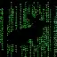 Matrix code with deer silhouette