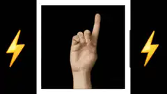 Hand gesture counting down from one to fist
