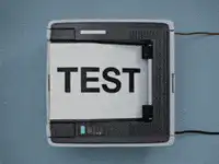 Scanner testing with TEST paper