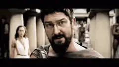 King Leonidas kicks Persian messenger