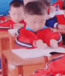 child falls asleep in class
