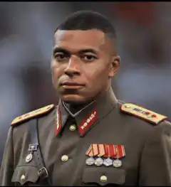Kylian Mbappe as a military general