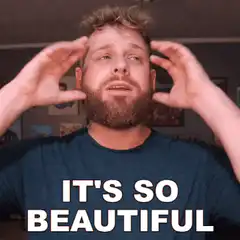 Man amazed it's so beautiful