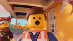 Emmet and Wyldstyle with Cat Box