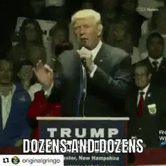 Donald Trump Dozens and Dozens