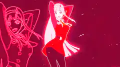 Zero Two and 002 dancing
