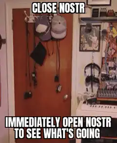 Close nostr immediately open nostr