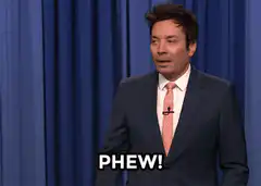 Jimmy Fallon PHEW!