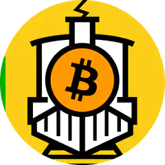 Bitcoin train with green candle