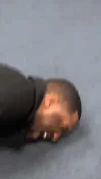 Man laughing on the floor