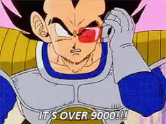 Vegeta destroys scouter It's over 9000
