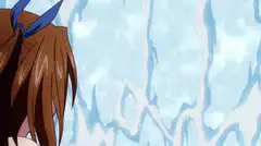 anime girl hit in face with butt