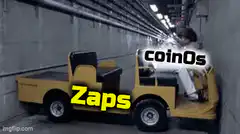 coinOs Zaps golf cart