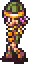 pixel art character walking