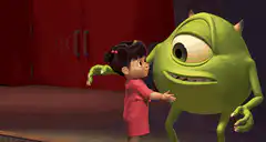 Boo hugs Mike Wazowski