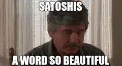 Satoshis a word so beautiful