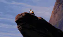 Rafiki presents Simba on Pride Rock