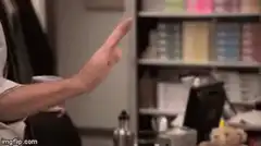 Hand slaps foot