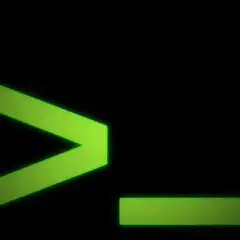 glowing green terminal prompt