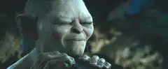 Gollum's facepalming reaction