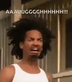 Man screaming AAAUUGGGGHHHHH