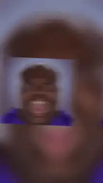 Glitching face with hearts and sparkles