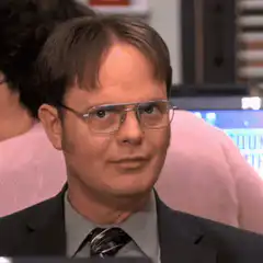 Dwight Shhh then Smirk