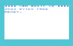 CBM BASIC V2 Ready Screen