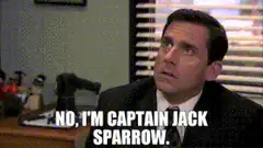 Michael Scott I'm Captain Jack Sparrow