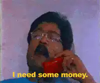 Indian man on phone I need some money immediately