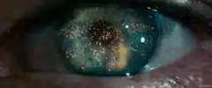 Galaxy in an eye