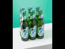 Fribourg beer bottles and keychains
