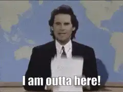 Matt Lauer I am outta here