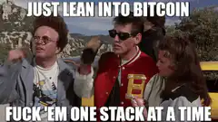 Just Lean Into Bitcoin Meme