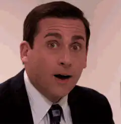 Michael Scott shocked face