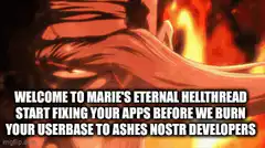 Marie's Eternal Hellthread Nostr Developers