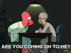 Zoidberg asks 'Are you coming on to me?'