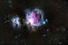 Trifid Nebula in space