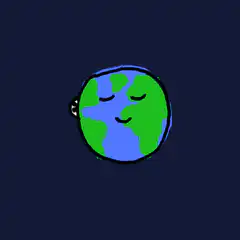 Earth and Moon sleeping