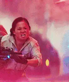 Ghostbusters Afterlife Patty Tolan firing proton pack