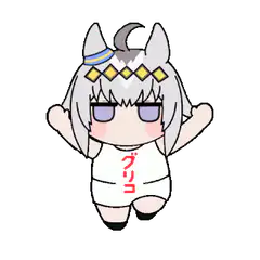 Chibi character with cat ears and sunglasses