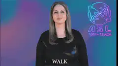 ASL sign for WALK