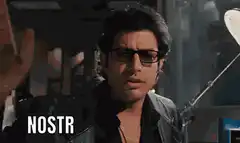 Jeff Goldblum NOSTR finds a way
