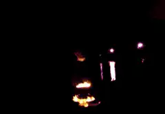Backyard fire explosion